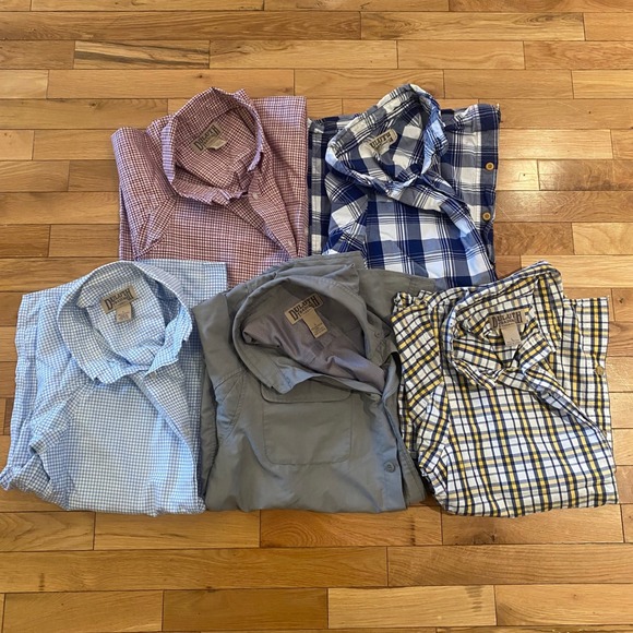 Duluth Trading Co Other - Duluth Trading Co Mens Size L Short Sleeve Button Up Casual Work Shirt Lot of 5